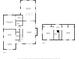 Detailed floor plan for each level, including the living room, kitchen, and bedroom at 2515 Winterfield Dr, Gastonia, NC 28056