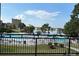 View of community pool and lake from a balcony at 7223 Meyer Rd, Fort Mill, SC 29715