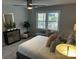 Tastefully decorated bedroom featuring a plush bed, large windows, and stylish decor at 2630 Rose St, Charlotte, NC 28208