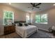 Bedroom featuring two large windows, plush bedding, and bedside tables at 2630 Rose St, Charlotte, NC 28208