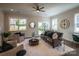 Inviting living room with plush rug, contemporary furnishings, and ample natural light at 2630 Rose St, Charlotte, NC 28208