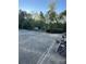 Expansive backyard with concrete patio, mature trees, and small storage shed at 3021 Davis Park Rd, Gastonia, NC 28052