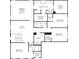 Upstairs floor plan includes primary suite, bedrooms, closets, laundry, and bathrooms at 5216 Mint Harbor Way # 0284, Charlotte, NC 28269