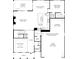 Detailed floor plan showcasing the layout of the main level with kitchen and garage at 5216 Mint Harbor Way # 0284, Charlotte, NC 28269