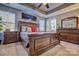 Main bedroom with a king-size bed and ensuite bath at 12528 Generations St, Charlotte, NC 28278