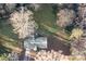 Overhead view showcasing home's footprint and yard at 16 Hill St, York, SC 29745