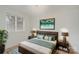 Bedroom with wood floors and large window at 2423 Vail Ave # A12, Charlotte, NC 28207