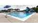 Large swimming pool with water slide and lifeguard at 9667 Laurie Nw Ave, Concord, NC 28027