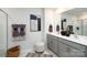 Elegant bathroom with double vanity and a large walk-in shower at 5211 Reedy Ridge Rd, Charlotte, NC 28215