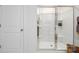 Clean bathroom with a walk-in shower at 5211 Reedy Ridge Rd, Charlotte, NC 28215