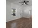 Living room with hardwood floors and a view of the front porch at 225 York Ave, Kannapolis, NC 28083