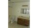 Bathroom with toilet, vanity, and shower/tub combo at 3710 Burntwood Ct, Charlotte, NC 28227