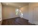 Bright bedroom with hardwood floors and window at 621 Seldon Dr, Charlotte, NC 28216