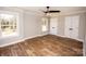 Spacious bedroom with hardwood floors, two closets and large windows at 164 Lentz Rd, Stony Point, NC 28678