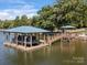 Private boat house with covered slip and dock at 8566 Birchwood Ln, Terrell, NC 28682