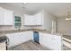 Modern kitchen with white cabinets, granite countertops, and stainless steel appliances at 2707 Crescent Ln, Gastonia, NC 28052