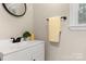 Simple white vanity with black fixtures in a small bathroom at 2178 Eastview Rd, Rock Hill, SC 29732