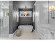 Spa-like bathroom with soaking tub and chandelier at 3645 Pelham Ln, Charlotte, NC 28211