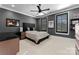 Spacious bedroom with a double bed and built in shelving at 3645 Pelham Ln, Charlotte, NC 28211