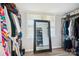 Walk-in closet offers ample storage, shelving, and a full-length mirror for dressing convenience at 317 Annafrel St, Rock Hill, SC 29730