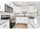 Modern kitchen with stainless steel appliances and granite countertops at 577 Westside Cir, China Grove, NC 28023