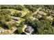 Stunning aerial view of the neighborhood, golf course, and luxurious homes with pools, surrounded by lush trees at 5300 Green Rea Rd, Charlotte, NC 28226