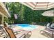 Backyard with a patio and swimming pool, surrounded by lounge chairs at 5300 Green Rea Rd, Charlotte, NC 28226