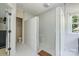 Bathroom showcasing a spacious, tiled shower with a built-in bench and mosaic tile flooring at 5300 Green Rea Rd, Charlotte, NC 28226