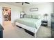 Bedroom featuring a large closet, a mirror, and a plush bed at 4280 Stream Dale Cir, Concord, NC 28027