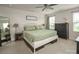 Bedroom with a full-length mirror, a large bed, and a nice view from the windows at 4280 Stream Dale Cir, Concord, NC 28027