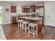 Spacious open concept kitchen with central island and modern appliances at 4280 Stream Dale Cir, Concord, NC 28027
