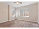 Simple bedroom with carpet, neutral walls, and ceiling fan at 5441 Suttlemyre Ln, Hickory, NC 28601