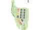 Aerial view of the community map with green spaces and home plot locations at 10507 Boudreaux St, Huntersville, NC 28078