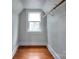 Small closet with hardwood floors and window at 200 Cleveland Ave, Shelby, NC 28150