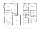 Detailed floor plan showcasing the layout of the first and second floor at 2715 Ballade Dr, Matthews, NC 28105