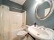 Clean bathroom with white sink, bathtub and shower at 615 Real Quiet Ct, York, SC 29745