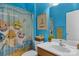 bathroom with a fun shark-themed shower curtain at 2024 Holly Villa Cir, Indian Trail, NC 28079