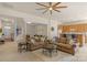 Open living space showcasing a view into the kitchen and staircase at 2024 Holly Villa Cir, Indian Trail, NC 28079