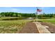 Community pond with flag and walking path at 2024 Holly Villa Cir, Indian Trail, NC 28079