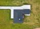 Aerial view showing house layout and driveway at 2109 Goose Creek Farm Ln, Indian Trail, NC 28079