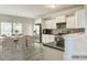 Modern kitchen with white cabinets and stainless steel appliances at 3308 Lemongrass Ln, Charlotte, NC 28214