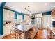 Spacious kitchen featuring an island and stainless steel appliances at 515 S Academy St, Lincolnton, NC 28092