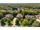 An aerial shot showcasing a beautiful home nestled within a charming neighborhood at 308 Montrose Dr, Waxhaw, NC 28173