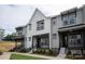 New construction of two-story townhomes, featuring modern designs, landscaping and sidewalks at 437 Nathaniel Way # Brx0034, Charlotte, NC 28213