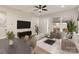 Open living space with modern furnishings at 441 Nathaniel Way # Brx0035, Charlotte, NC 28213