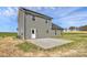 Backyard includes a concrete patio and a grassy area at 4122 Old Monroe Marshville Rd, Wingate, NC 28174