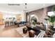 Spacious living room featuring modern decor, stylish furnishings, and a large window for natural light at 428 Nathaniel Way # Brx0044, Charlotte, NC 28213