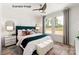 Beautiful bedroom featuring a plush bed, stylish decor, and large windows at 432 Nathaniel Way # Brx0043, Charlotte, NC 28213
