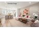 Bright living room featuring a large sofa, area rug, and modern decor at 432 Nathaniel Way # Brx0043, Charlotte, NC 28213