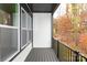 View of private balcony showing trees and greenery at 436 Nathaniel Way # Brx0042, Charlotte, NC 28213
